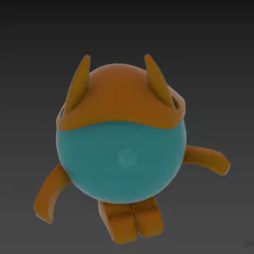 Egg Warrior Toy With Horn 3d model