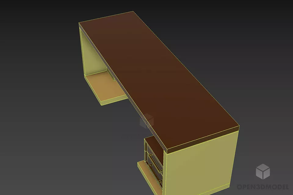 Work Table Ricci 3d model 2