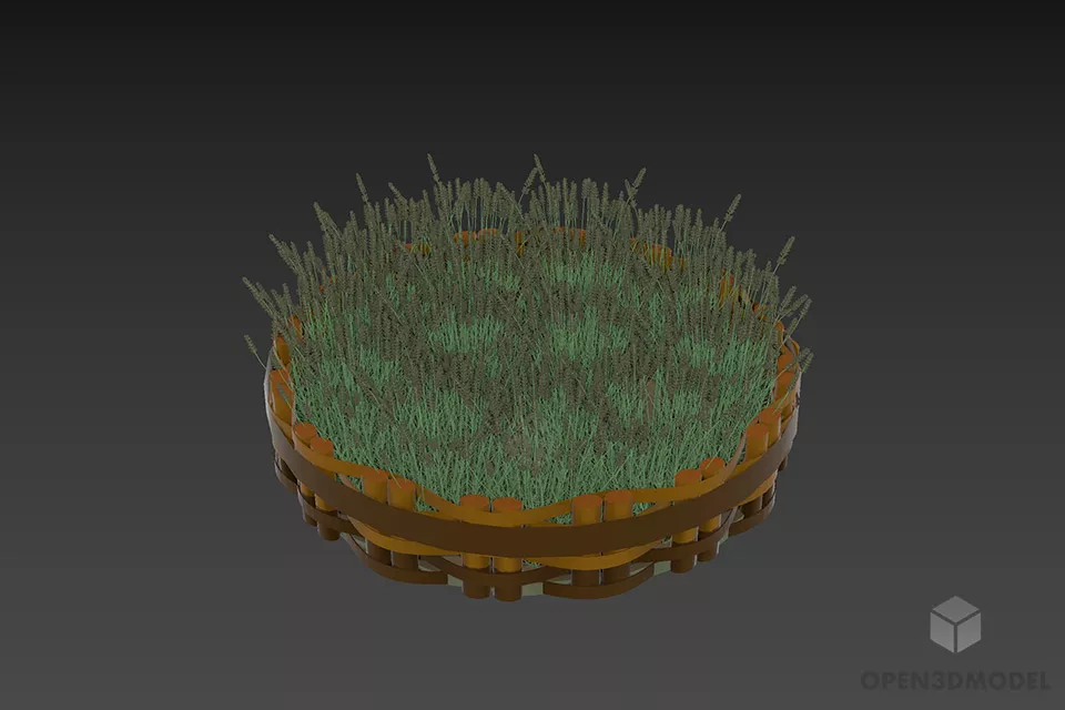 Flower Pot Camomile 3d model