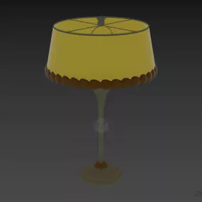 Decorative Table Lamp With Iron Frame 3d model