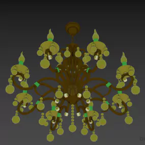 Boutique Ceiling Lamp Eurosvet Meridian 3d model