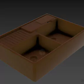 Modern Kitchen Sink Villeroy 3d model