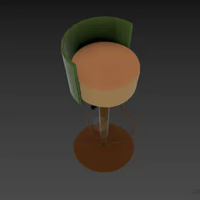 Inox Bar Chair Salon Furniture 3d model