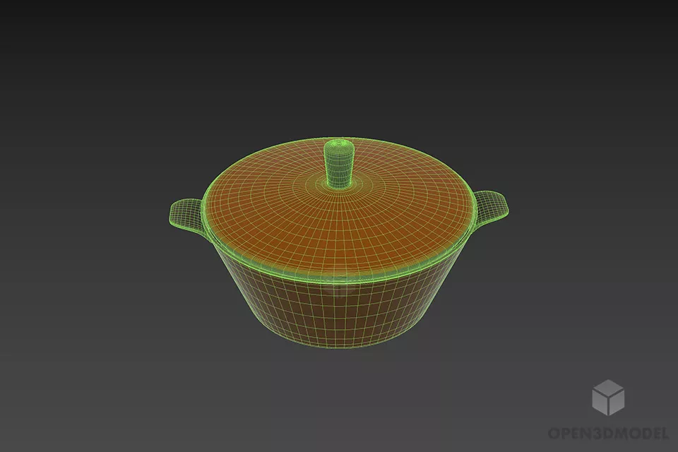 Kitchen Accessories Jar 3d model 3