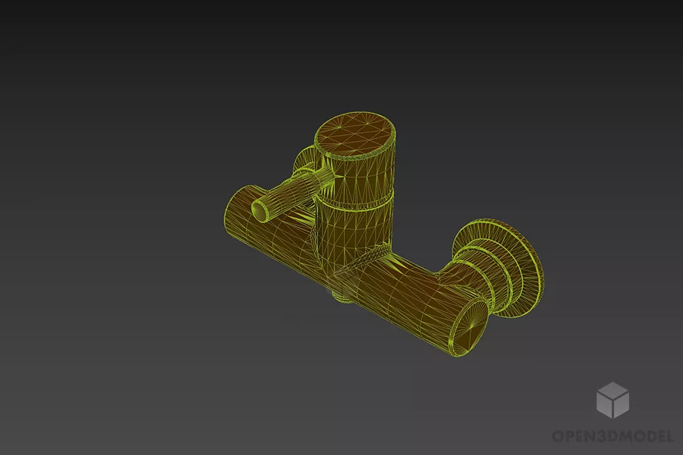 Mixer Tap Bathroom Accessories 3d model 2