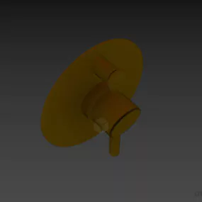 Round Mixer Tap 3d model