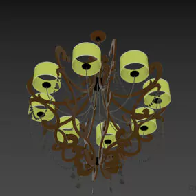 Antique Chandelier Barry 3d model