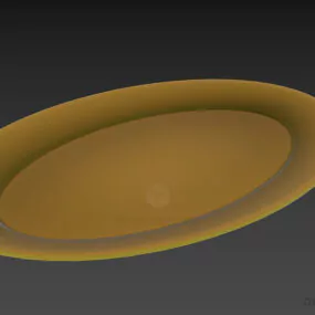 Kitchen Disc Plate 3d model