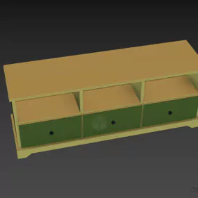 Side Locker, Tv Locker Related 3d model