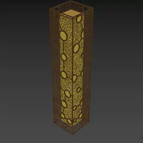 Hole Rectangle Floor Lamp 3d model