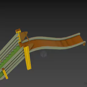 Slide Staircase Playground Equipment 3d model