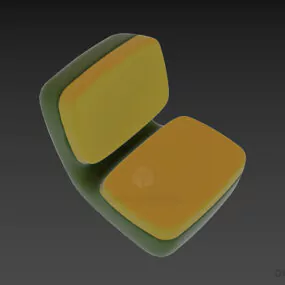 Modernism Upholstered Chair Nimrod 3d model