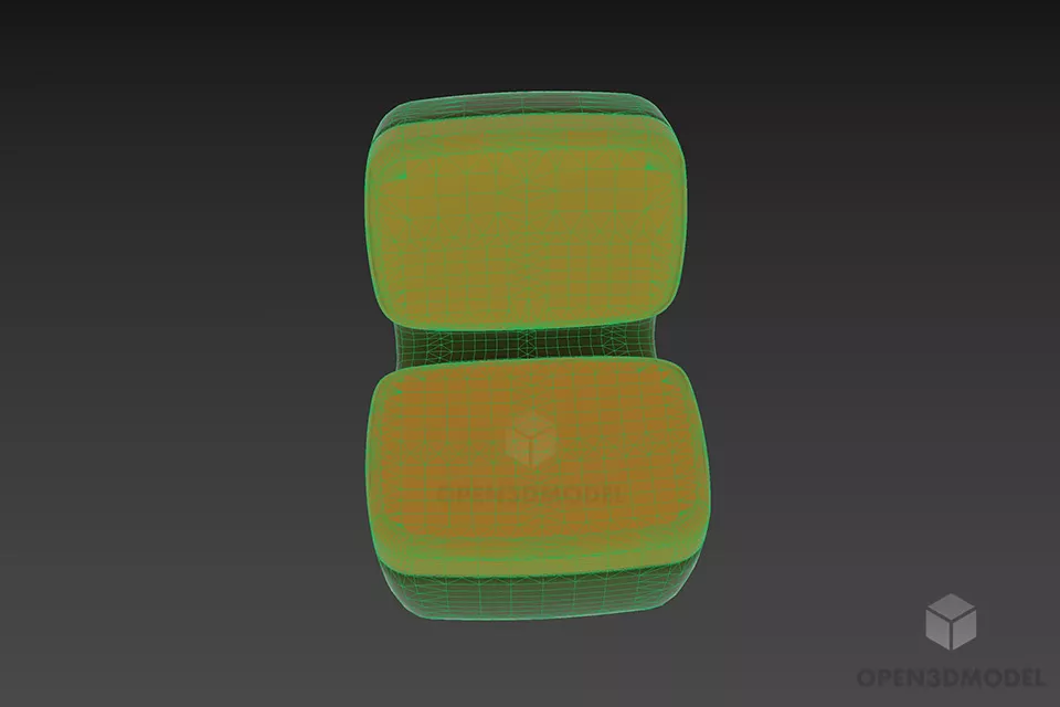 Modernism Upholstered Chair Nimrod 3d model 3