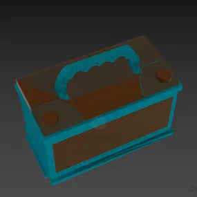 Plastic Household Tool Box 3d model