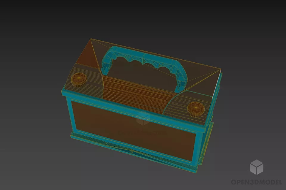Plastic Household Tool Box 3d model 3