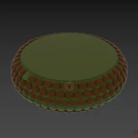 Ceiling Lamp Spiral Glass Fin Pattern 3d model