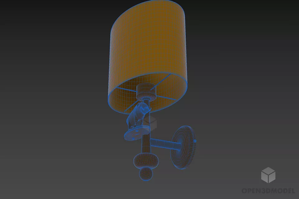 Sconce Lamp Lusiene 3d model 2
