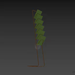 Magazine Rack Market Showcase Furniture 3d model