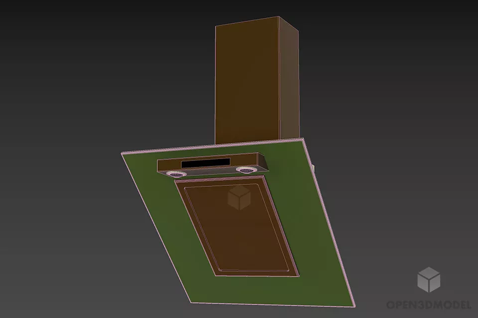 Kitchen Vent Teka Hood 3d model 3