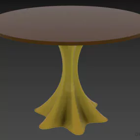 Modern Table Art Plastic Stand 3d model