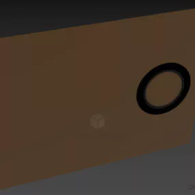 Mirror With Circular Light 3d model
