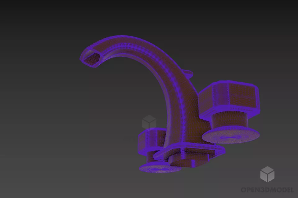 Bathroom Faucet Venecia 3d model 2