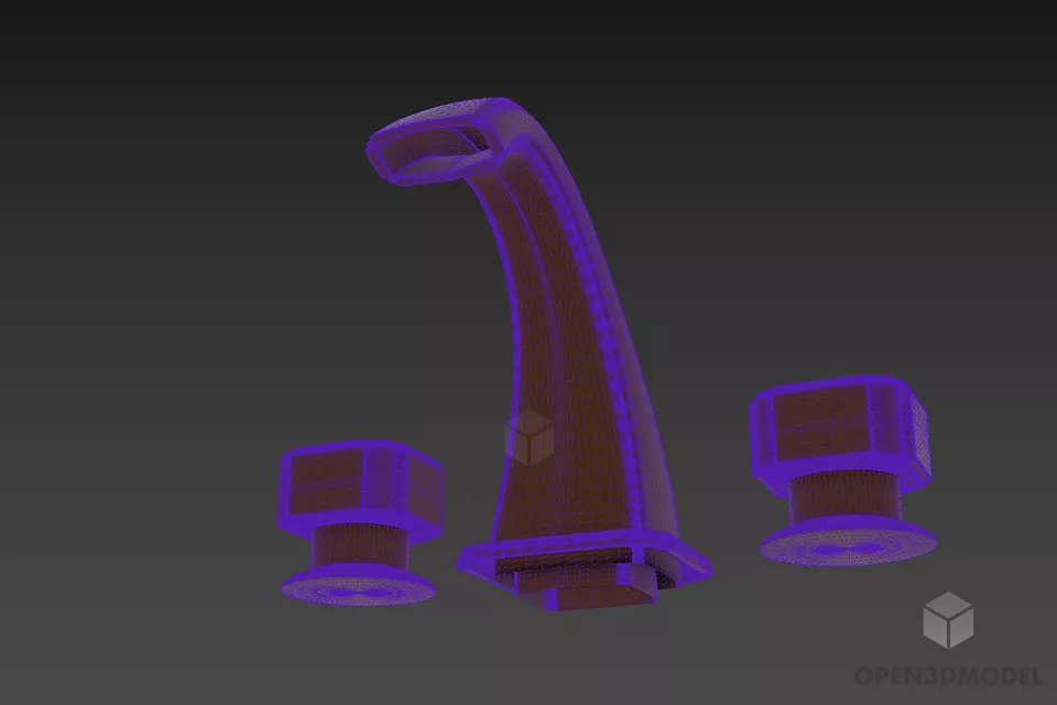 Bathroom Faucet Venecia 3d model 3