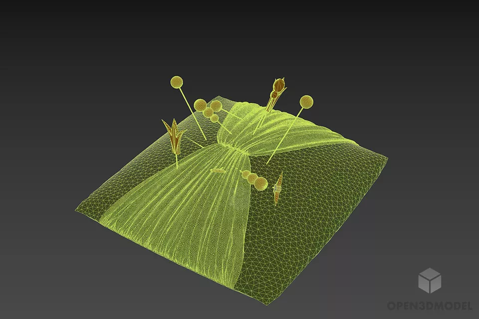 Pillow Decoration 3d model 2