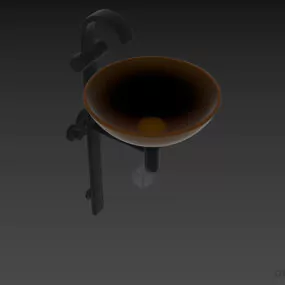 Bathroom Sink Without Stand 3d model