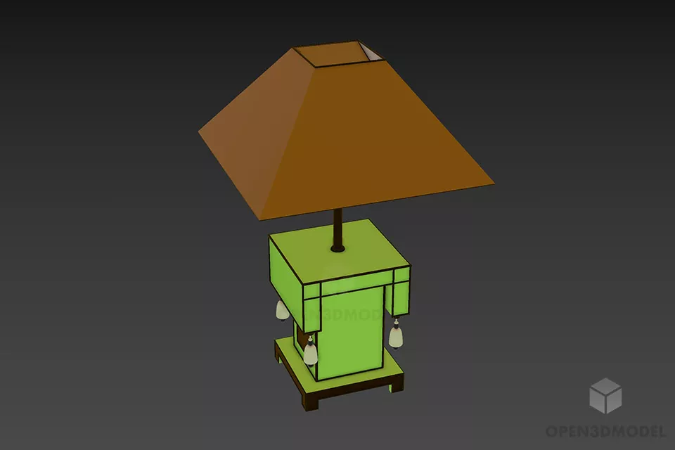 Table With Creative Leg 3d model
