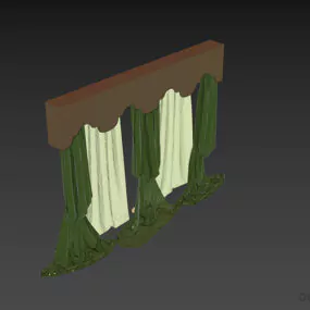 Theater Curtain, Three Curtains 3d model