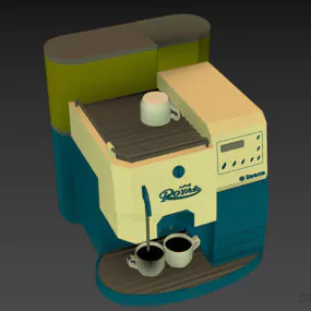 Modern Coffee Machine Saeco 3d model