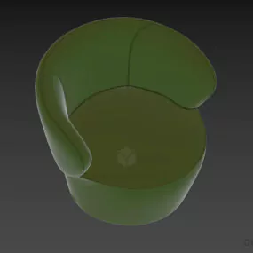 Art Modernism Armchair Fendi 3d model