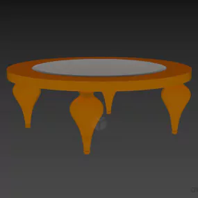 Boutique Glass Coffee Table Barri 3d model