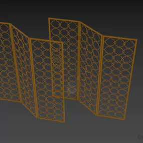 Steel Pattern Screen 3d model