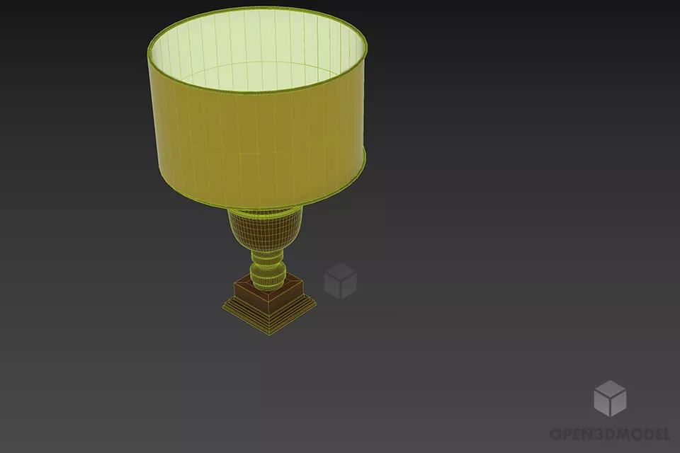 Antique Table Lamp Eichholtz 3d model 2