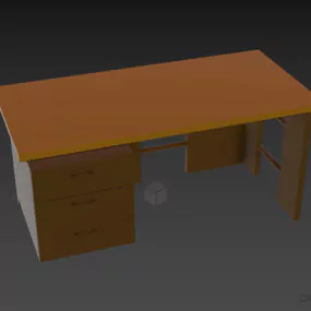 Office Table Desk For Work 3d model
