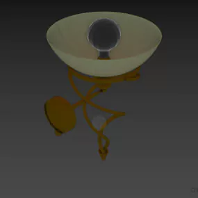 Iron Sconce Lamp Globo 3d model