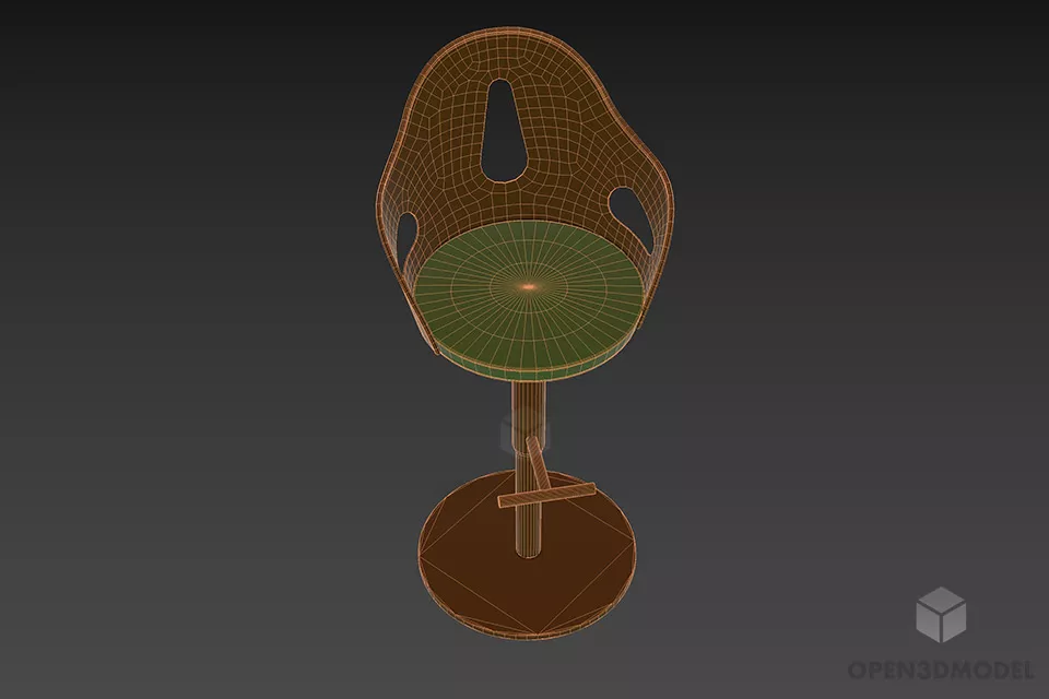 Modern Bar Chair Giorgetti 3d model 3