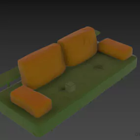 Modern Sofa Benz 3d model