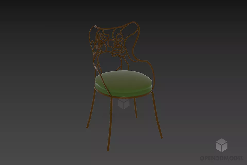 Manager Wheel Armchair Modern Style 3d model