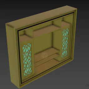 Tv Rack Shelf Modern Furniture 3d model