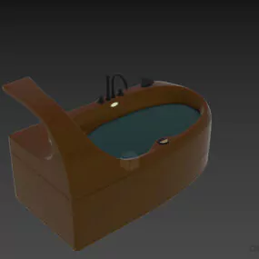 Modern Bathtub Jacuzzi Paolo Furniture 3d model