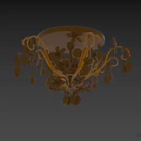 Pendant Lamp Emme Glass Chandelier 3d model