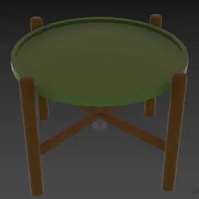 Modernism Coffee Table Round Top 3d model