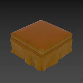 Seat Slipcovered 3d model