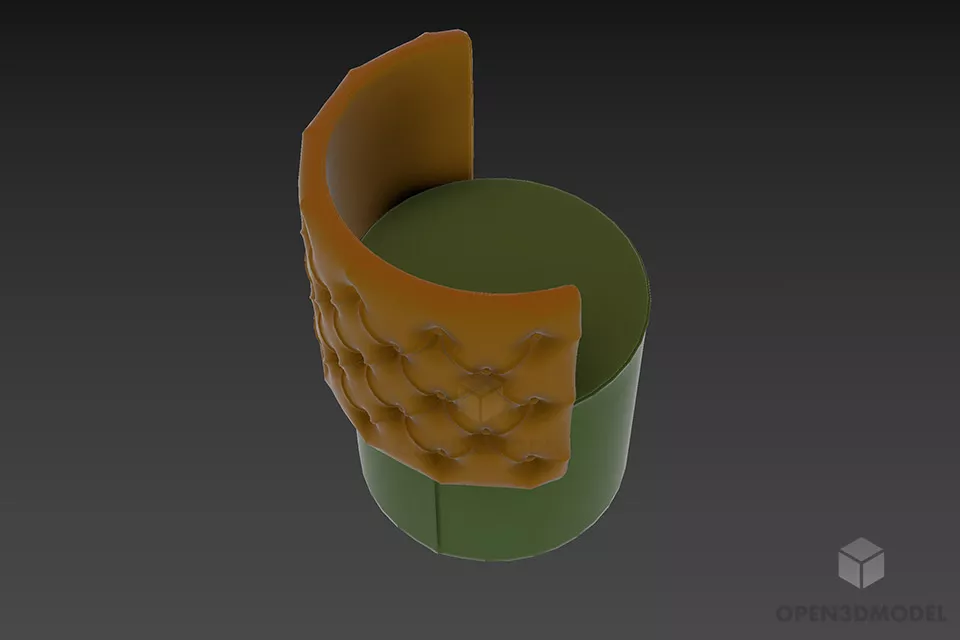 Simple Restaurant Chair With Cloth Covered 3d model