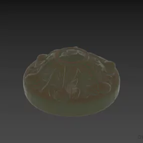 Carved Base For Round Column 3d model