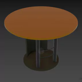 Round Coffee Table Effezeta 3d model