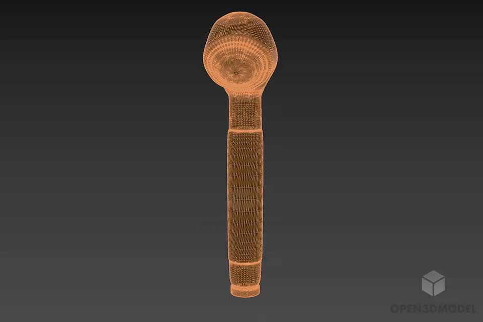 Inox Shower 3d model 3